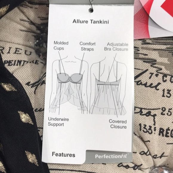 Coco Reef Allure Metallic-Print Tankini Top - Picture 8 of 15